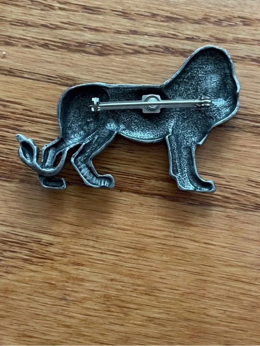 JJ Jonette Majestic Lion Brooch Vintage Statement Pin Regal Safari Core
